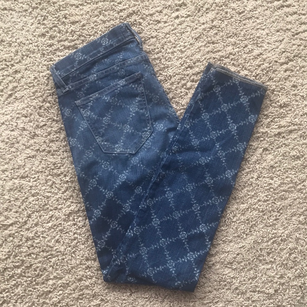 Anthropologie Current/Elliott Rose Lattice Jeans